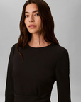 Scuba Crepe 3/4 SLV Twist Dress - Calvin Klein